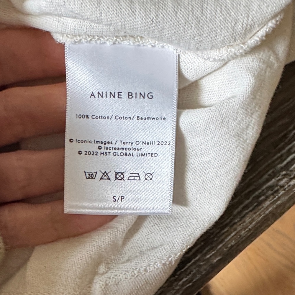 ANINE BING Graphic White T-Shirt - Picture 4 of 4